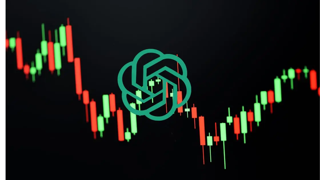 Tela sobre serviços financeiros da OpenAI